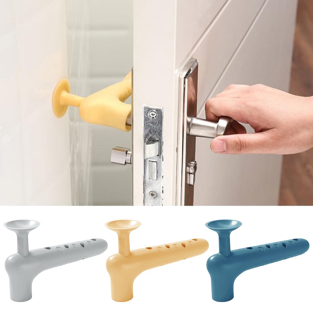 3 Pcs Safety Door Stopper for Handle Cover & Wall Protector