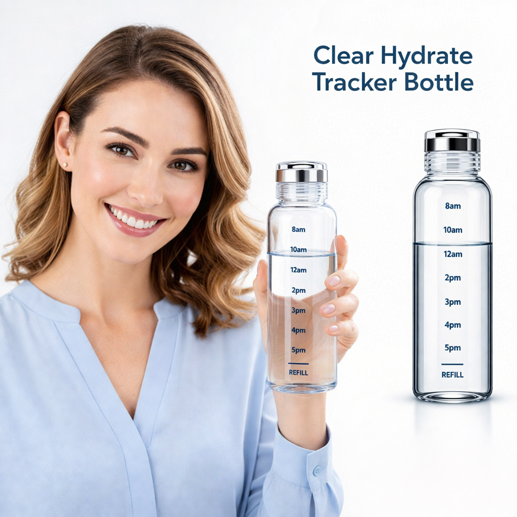 Clear Hydrate Tracker Bottle