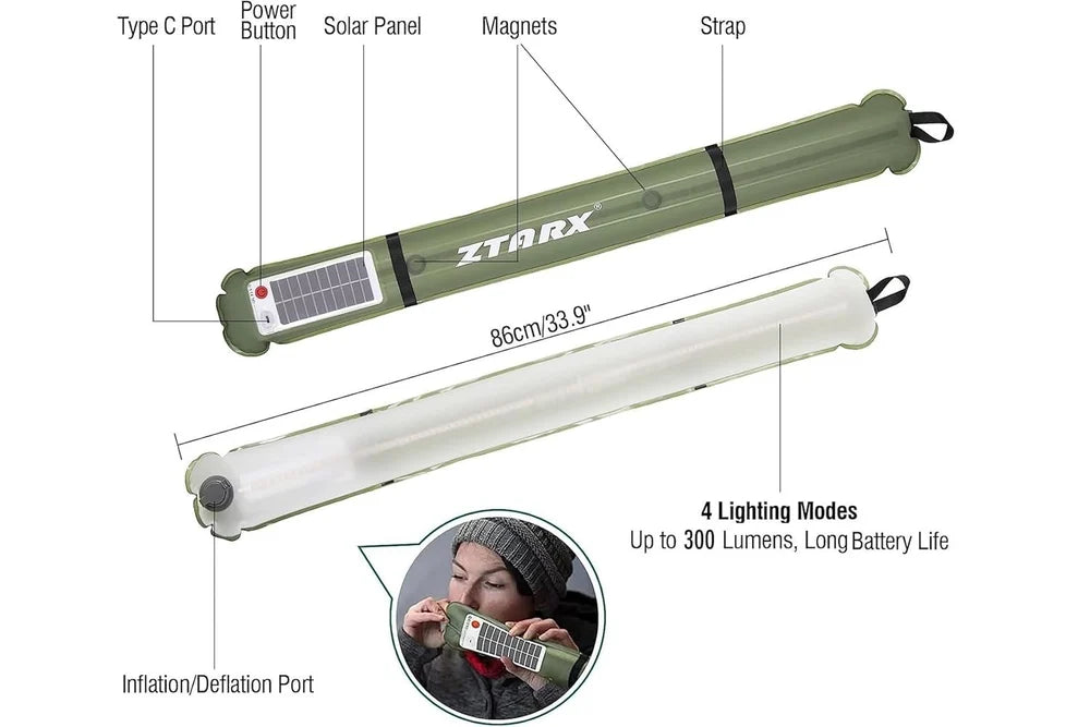 Inflatable Camping Light & Power Bank