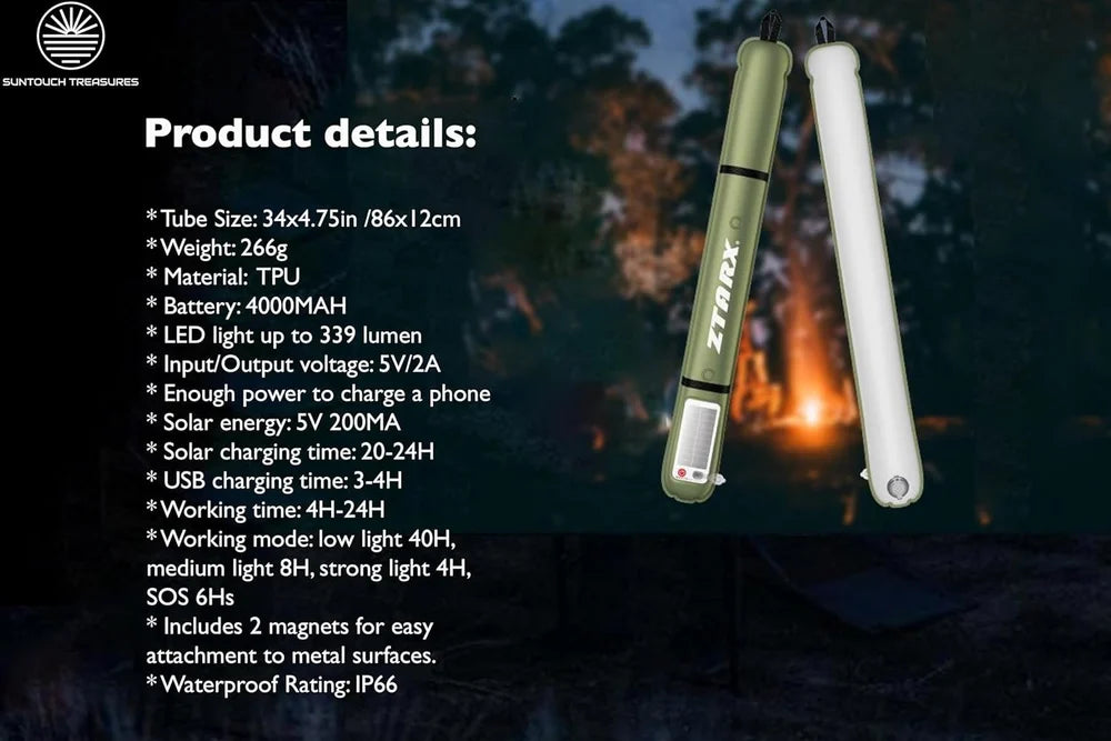 Inflatable Camping Light & Power Bank