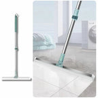 Magic Broom Sweeper for Floor Cleaning – Multifunctional Silicone Wiper Mop with Extendable Handle – Wet & Dry Use – Bathroom Floor Wiper & Window Squeegee Viper for Home