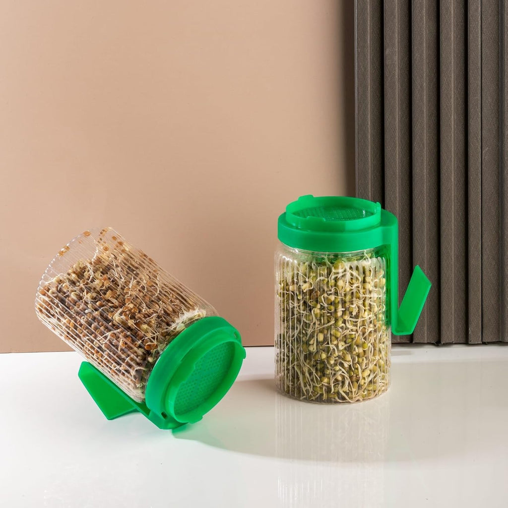 360° Rotating Sprouts Maker Jar with Stand