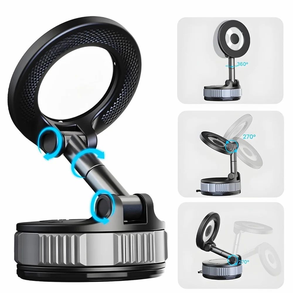 360° Vacuum Magnetic Car Phone Holder Mount