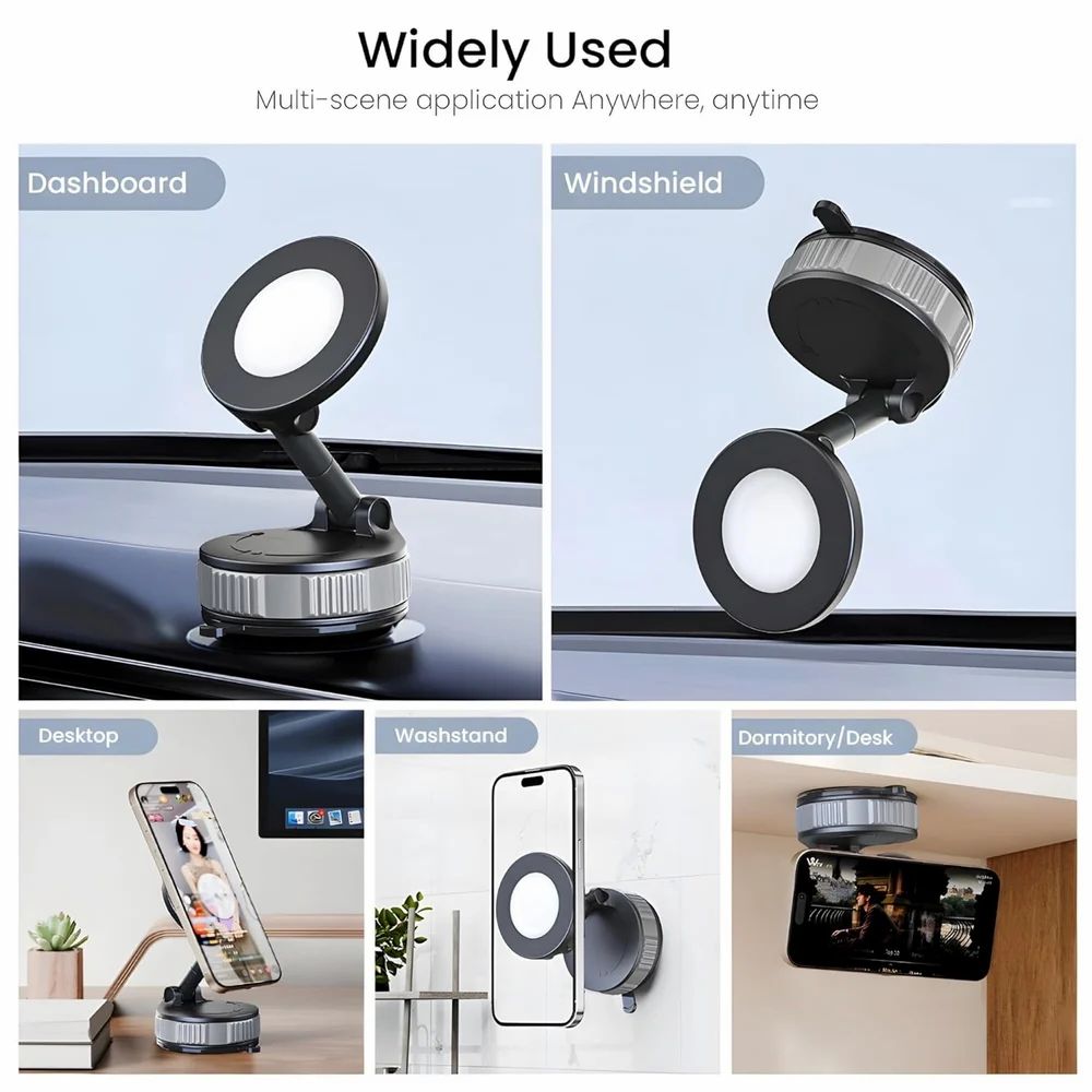 360° Vacuum Magnetic Car Phone Holder Mount