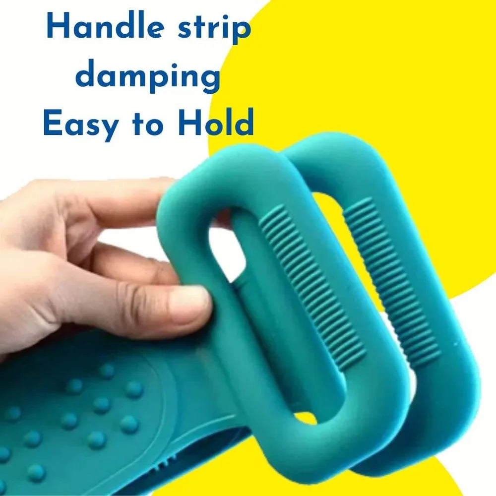 Silicone Back Scrubber Belt – Exfoliating Body Scrubber for Shower, Deep Cleaning Skin Massage Bath Brush