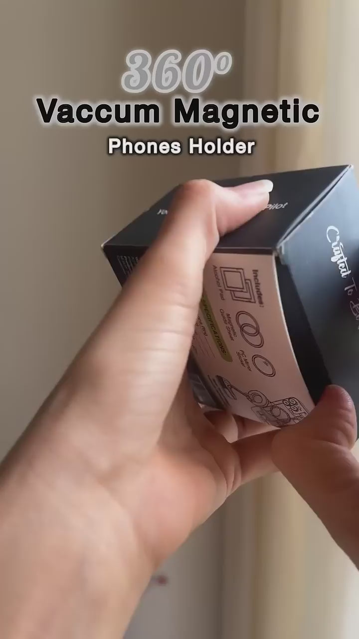 360° Vacuum Magnetic Car Phone Holder Mount