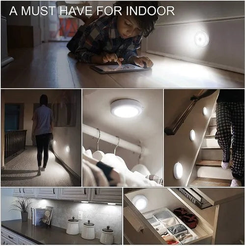 Motion Sensor Light for Home (Pack of 2) with USB Charging Wireless Self Adhesive LED Body Induction Lamp Sensor Light for Wardrobe Lights with Sensor Night Light for Cupboard Stairs (Warm)