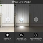 Motion Sensor Light for Home (Pack of 2) with USB Charging Wireless Self Adhesive LED Body Induction Lamp Sensor Light for Wardrobe Lights with Sensor Night Light for Cupboard Stairs (Warm)
