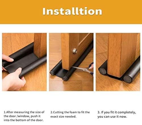 Pack of 5 PVC Door Guard Gap Filler for Door Bottom Seal Strip - Sound-Proof, Reduce Noise, Energy Saving Door Stopper for Reduce Door Dust, Door Guard for Home