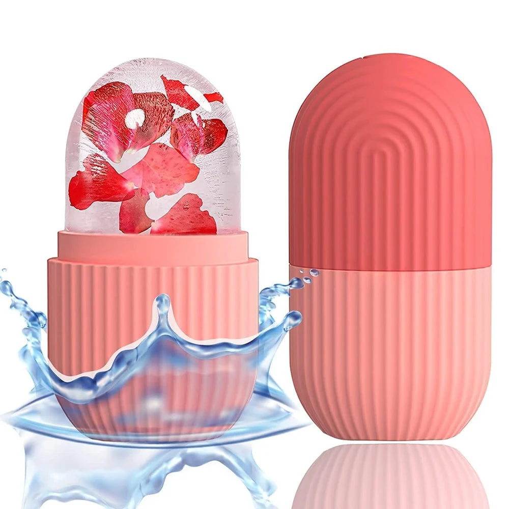 Face Ice Roller for Men & Women – Reusable & Unbreakable Face Massager for Glowing Skin, Puffy Eyes & Relaxation – Ice Cube Roller for Skin Care
