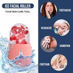 Face Ice Roller for Men & Women – Reusable & Unbreakable Face Massager for Glowing Skin, Puffy Eyes & Relaxation – Ice Cube Roller for Skin Care