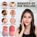 Face Ice Roller for Men & Women – Reusable & Unbreakable Face Massager for Glowing Skin, Puffy Eyes & Relaxation – Ice Cube Roller for Skin Care